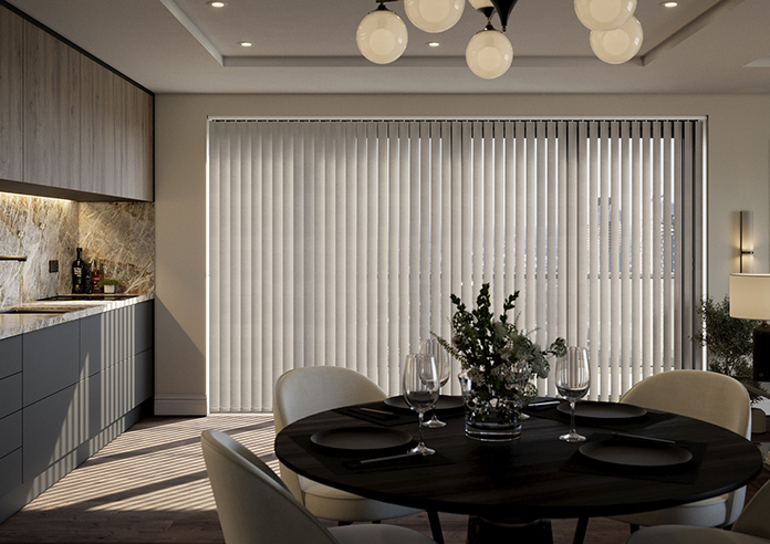 Flori Faux Suede (Blackout), Vapour - Vertical Blind - Image 3